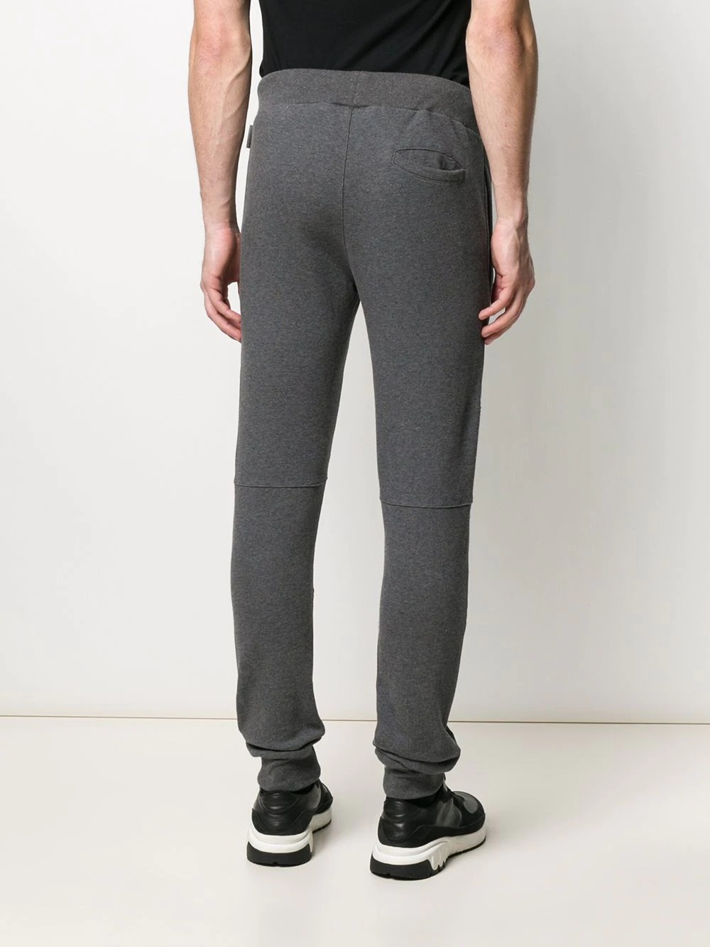 panel detailed cotton track pants - 4