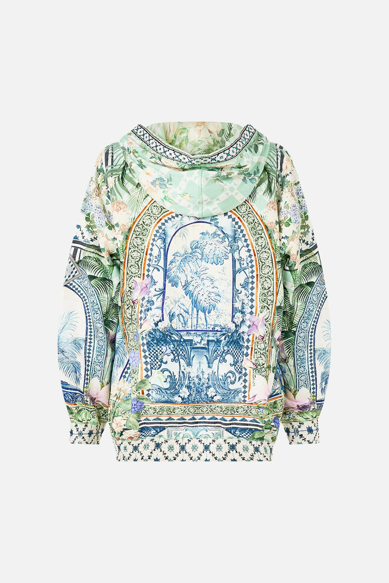 SILK BAND OVERSIZED HOODIE WITH POCKETS 7