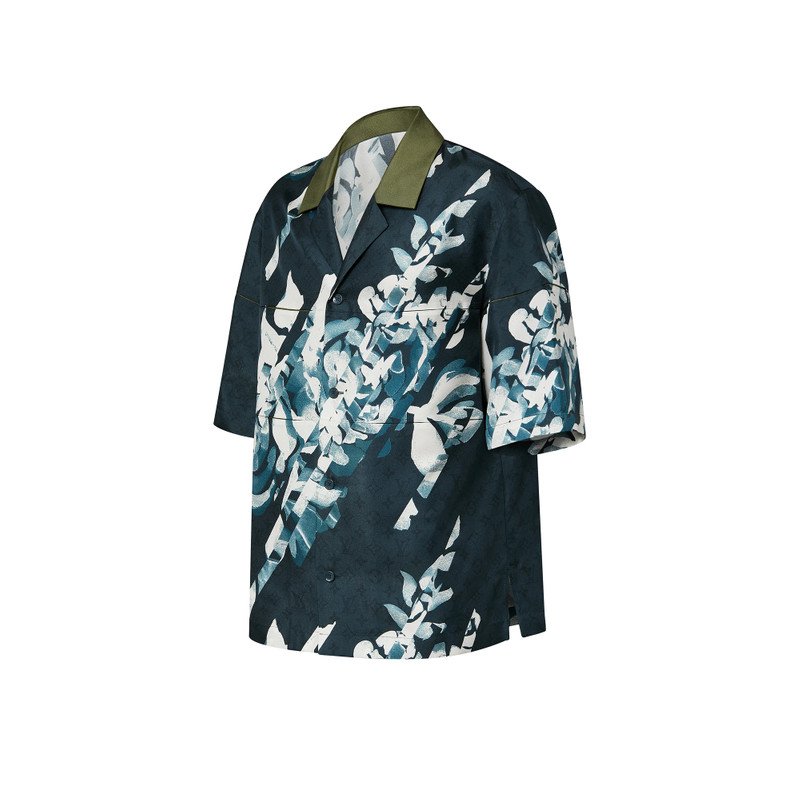 Louis Vuitton Monogram Printed Short-Sleeved Silk Shirt outlook
