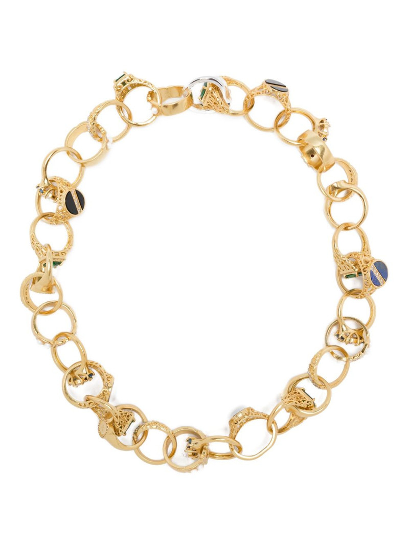 Edwardian ring-chain necklace 1