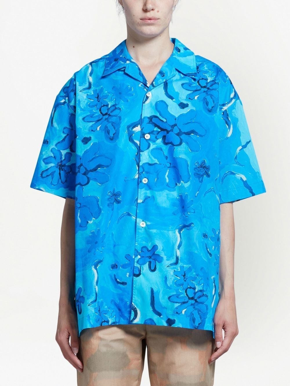 floral-print short-sleeve shirt - 2