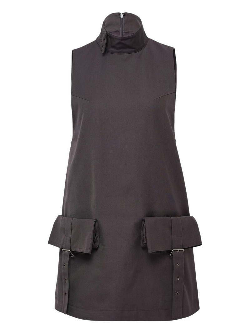 pocket-detail mini dress 1