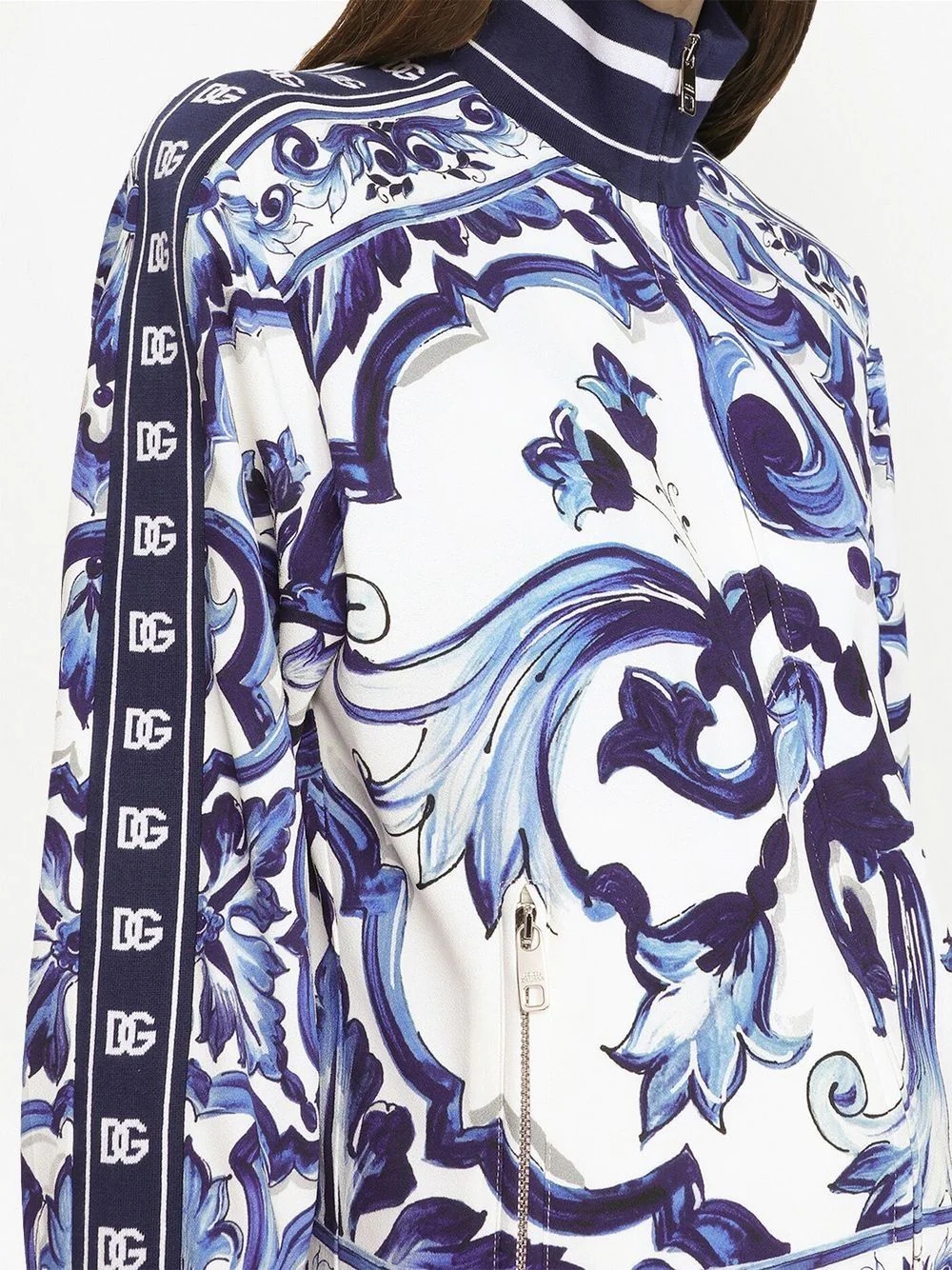 Majolica-print bomber jacket - 5