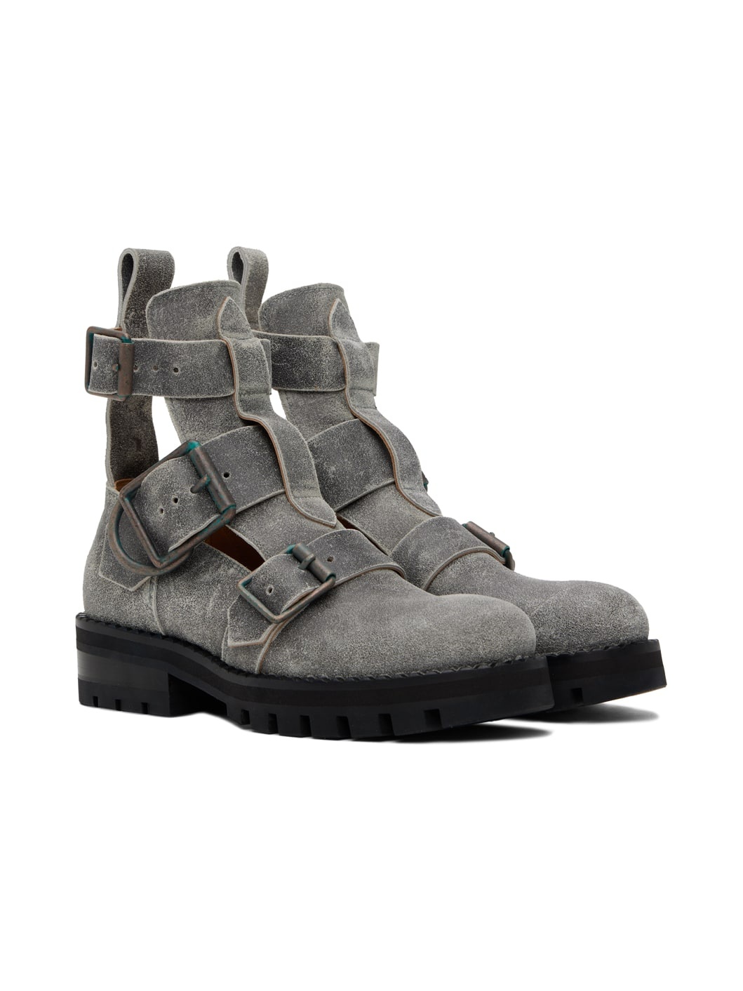 Gray Rome Boots - 4