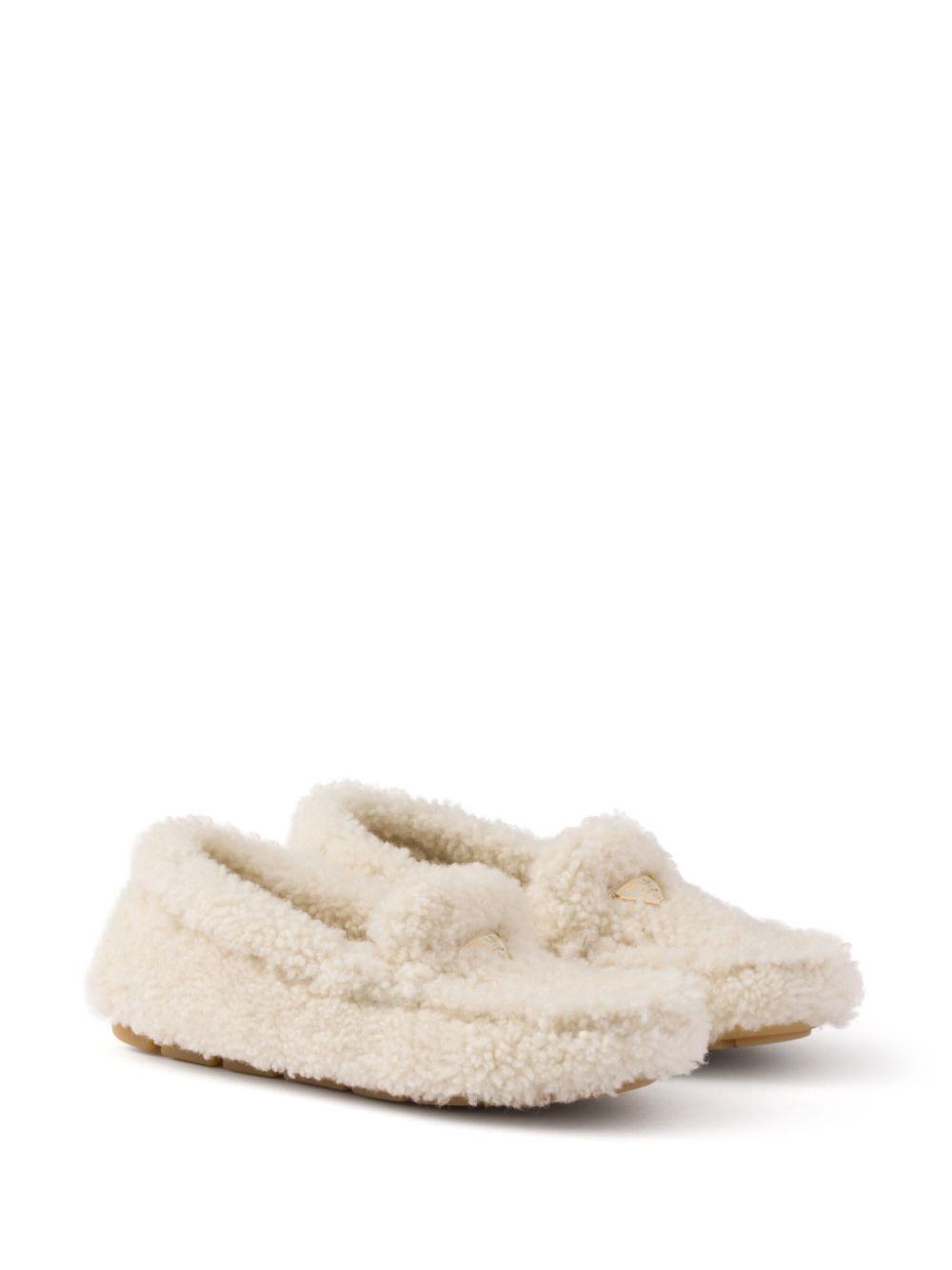 shearling driving shoes - 2