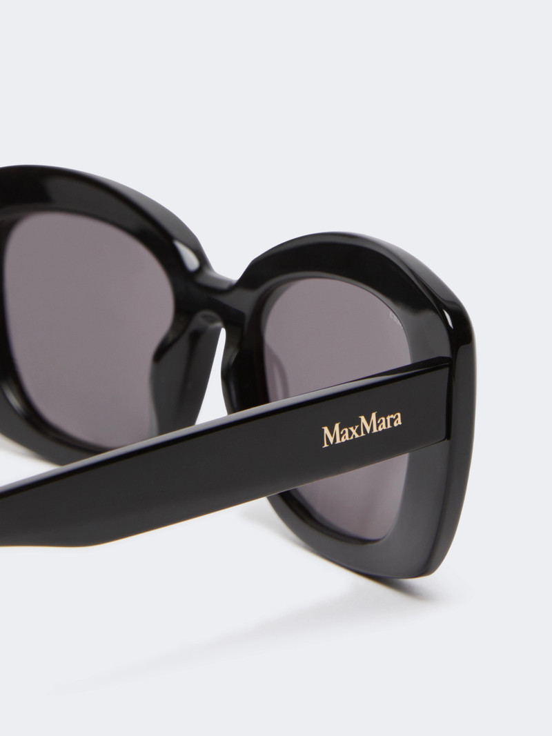 UNNO Oversized oval sunglasses - BLACK 3