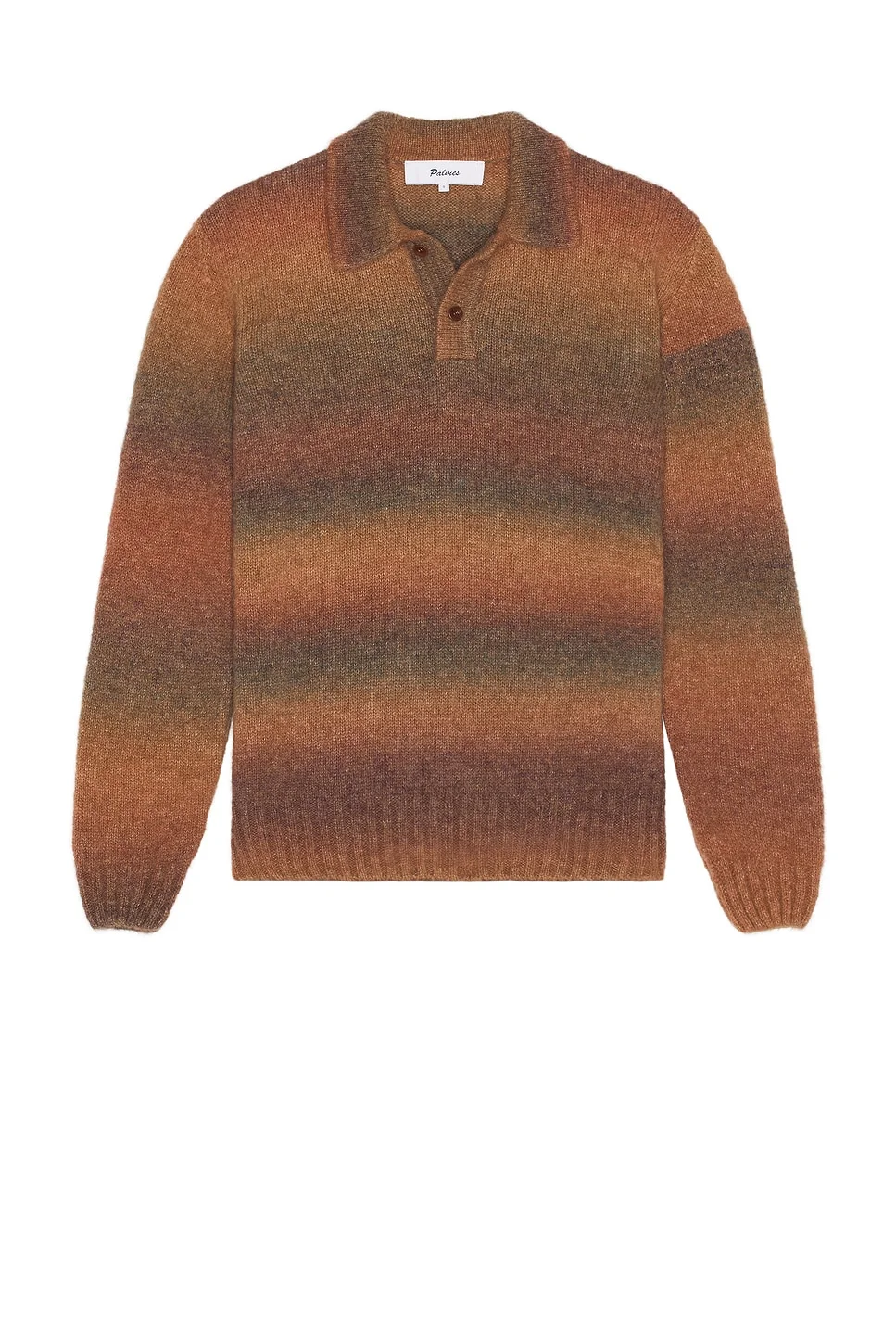 Alpaca Long Sleeve Knit Polo - 1