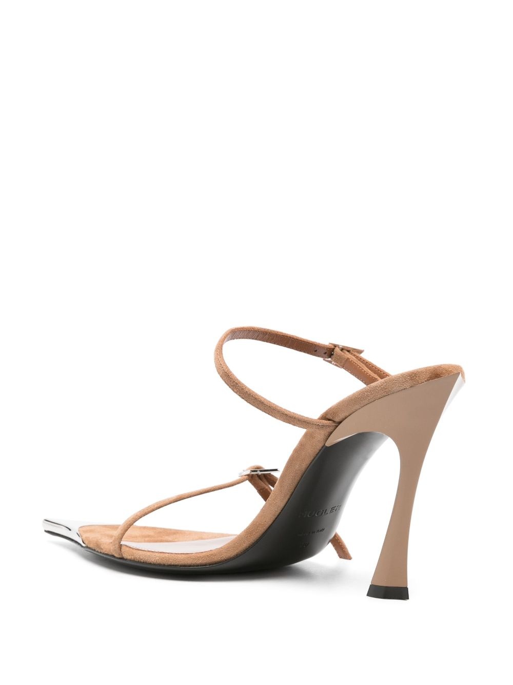 95mm double-strap suede sandals - 3