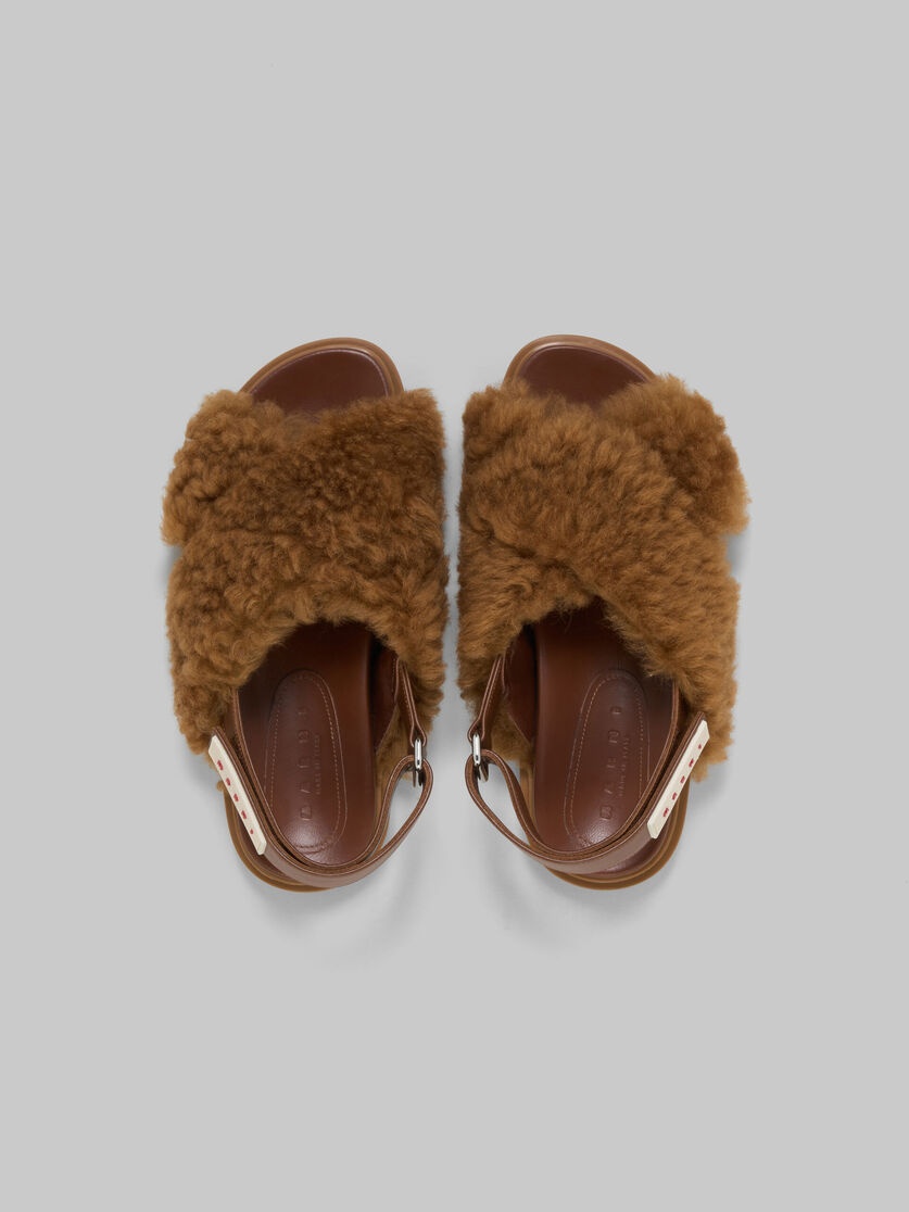 BROWN SHEARLING FUSSBETT - 4