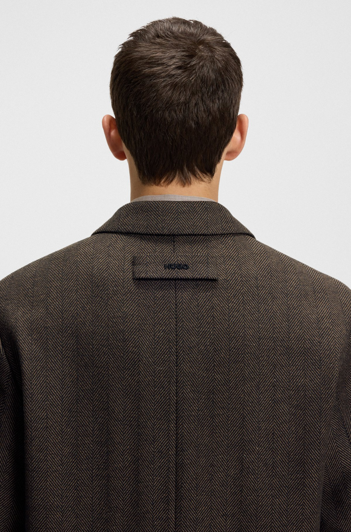 REGULAR-FIT COAT WITH CONCEALED CLOSURE - 3