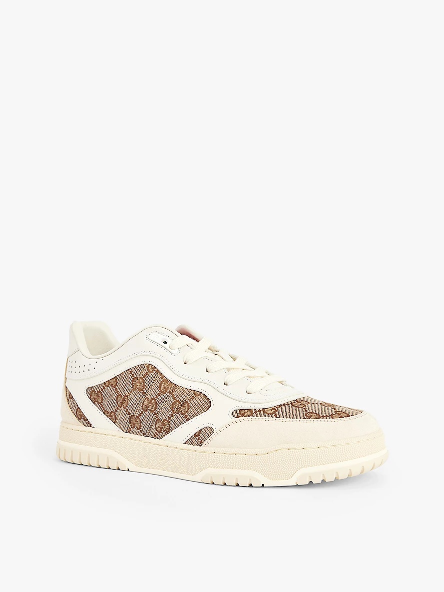 Re-Web GG-panel leather low-top trainers - 3