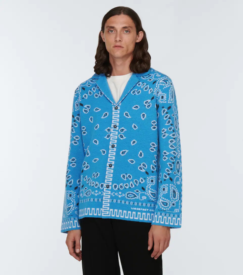 Bandana jacquard cardigan - 3