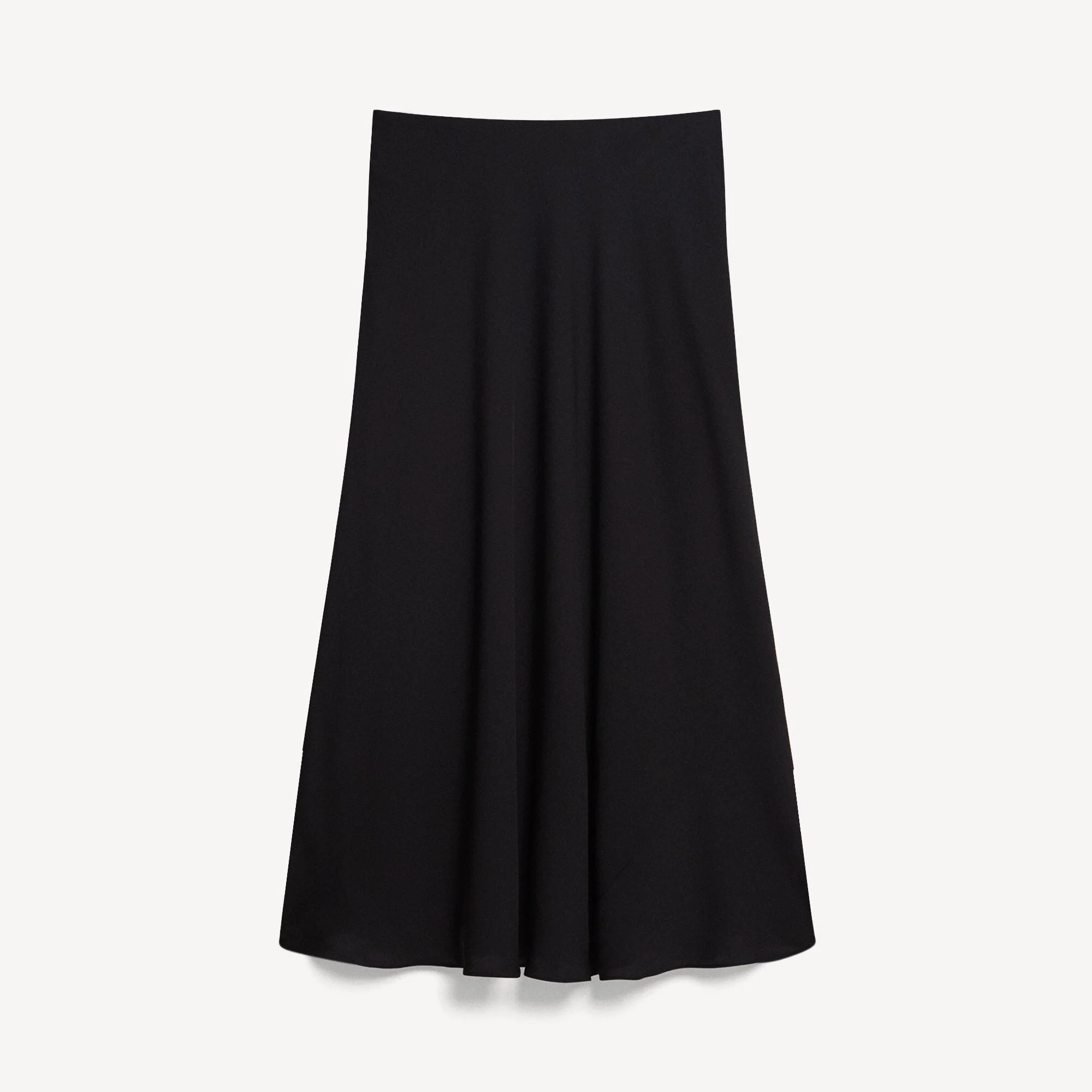 Fluid Pull-On Skirt in Silk Georgette - 1