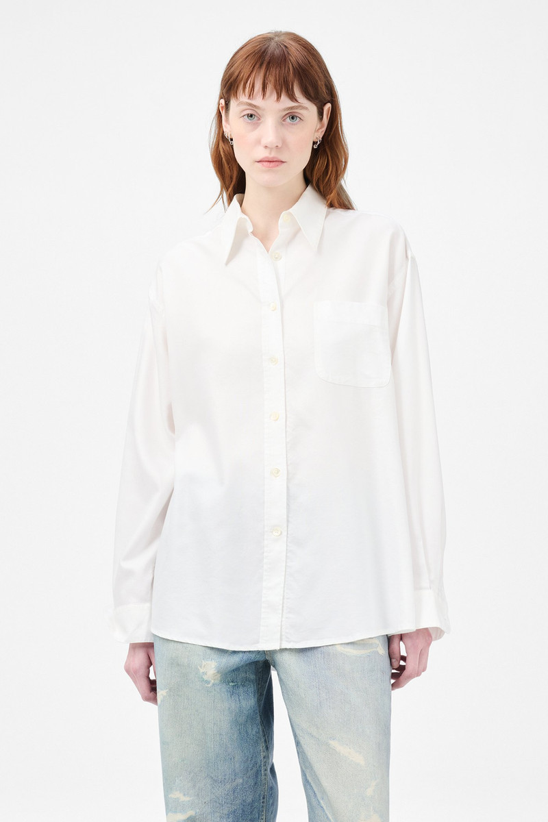 Precious Shirt Static White Liquid Oxford 3