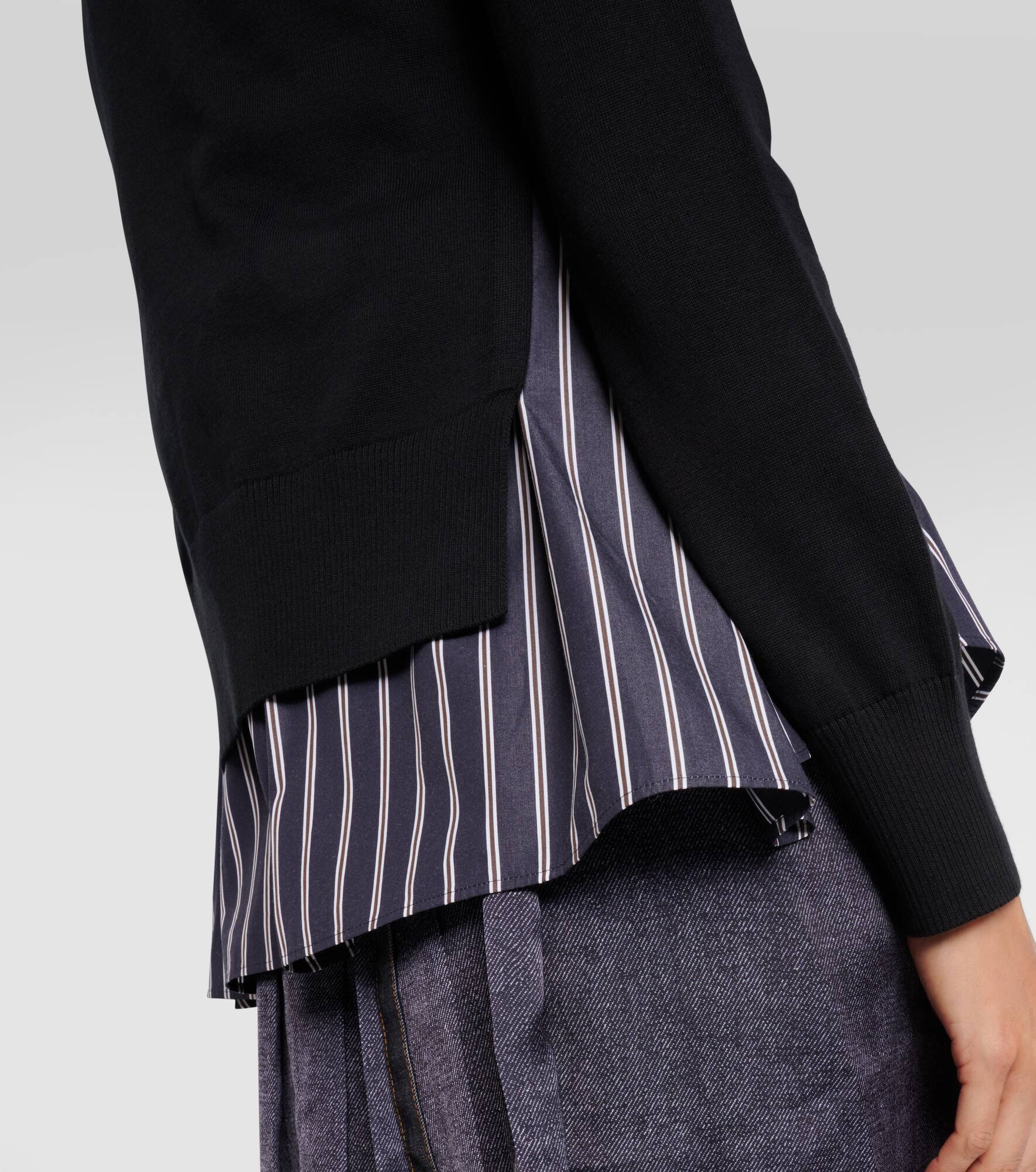 Layered cotton cardigan - 5