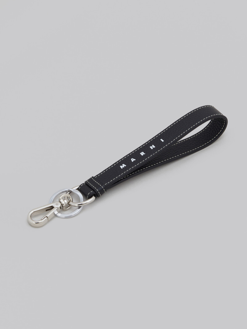 Marni BLACK LEATHER KEYRING outlook