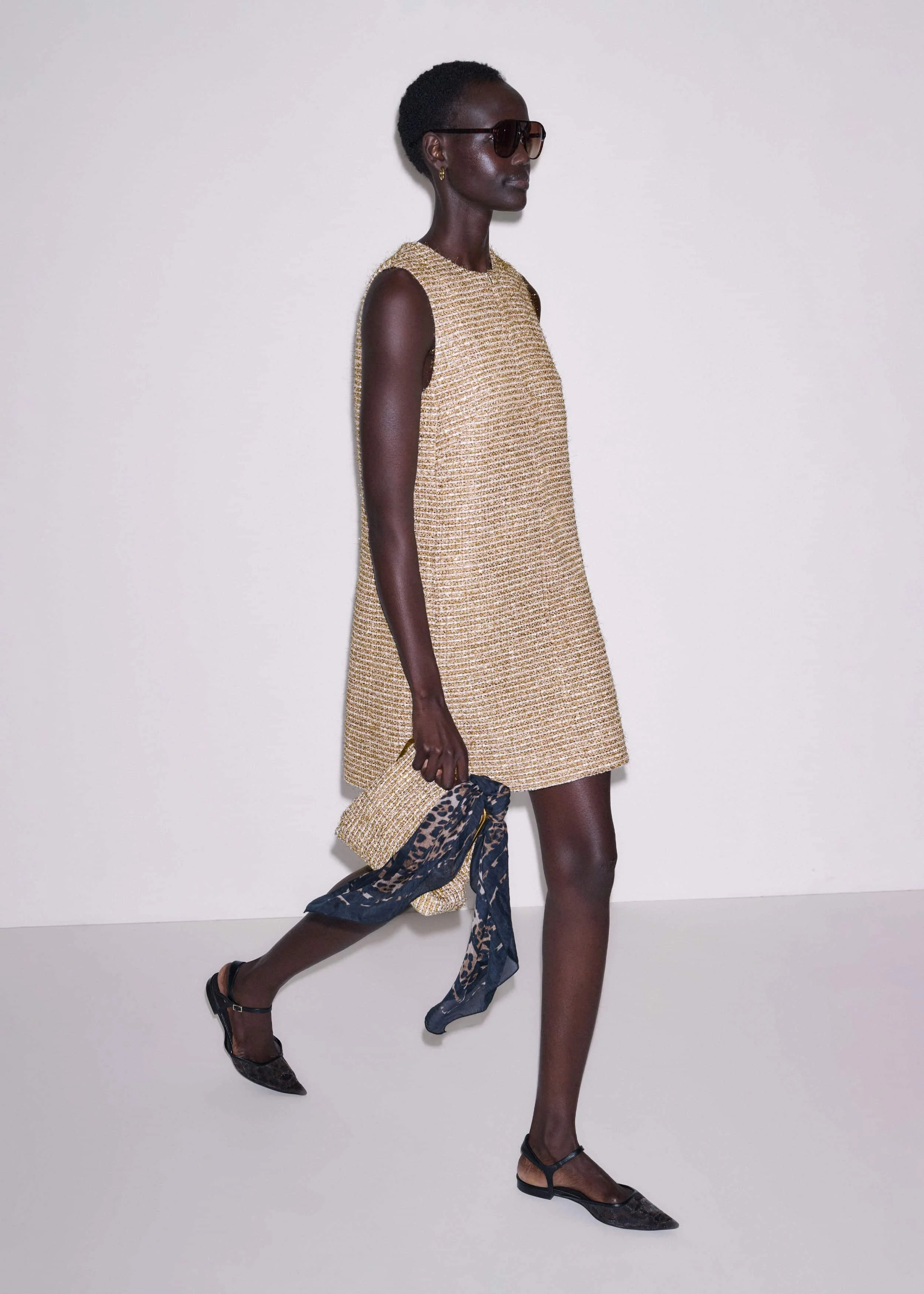 Mini Metallic Dress - 1