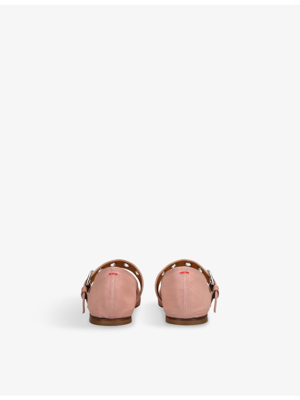 Uma Eyelet-Embellished Grosgrain Mary Jane Flats - 4