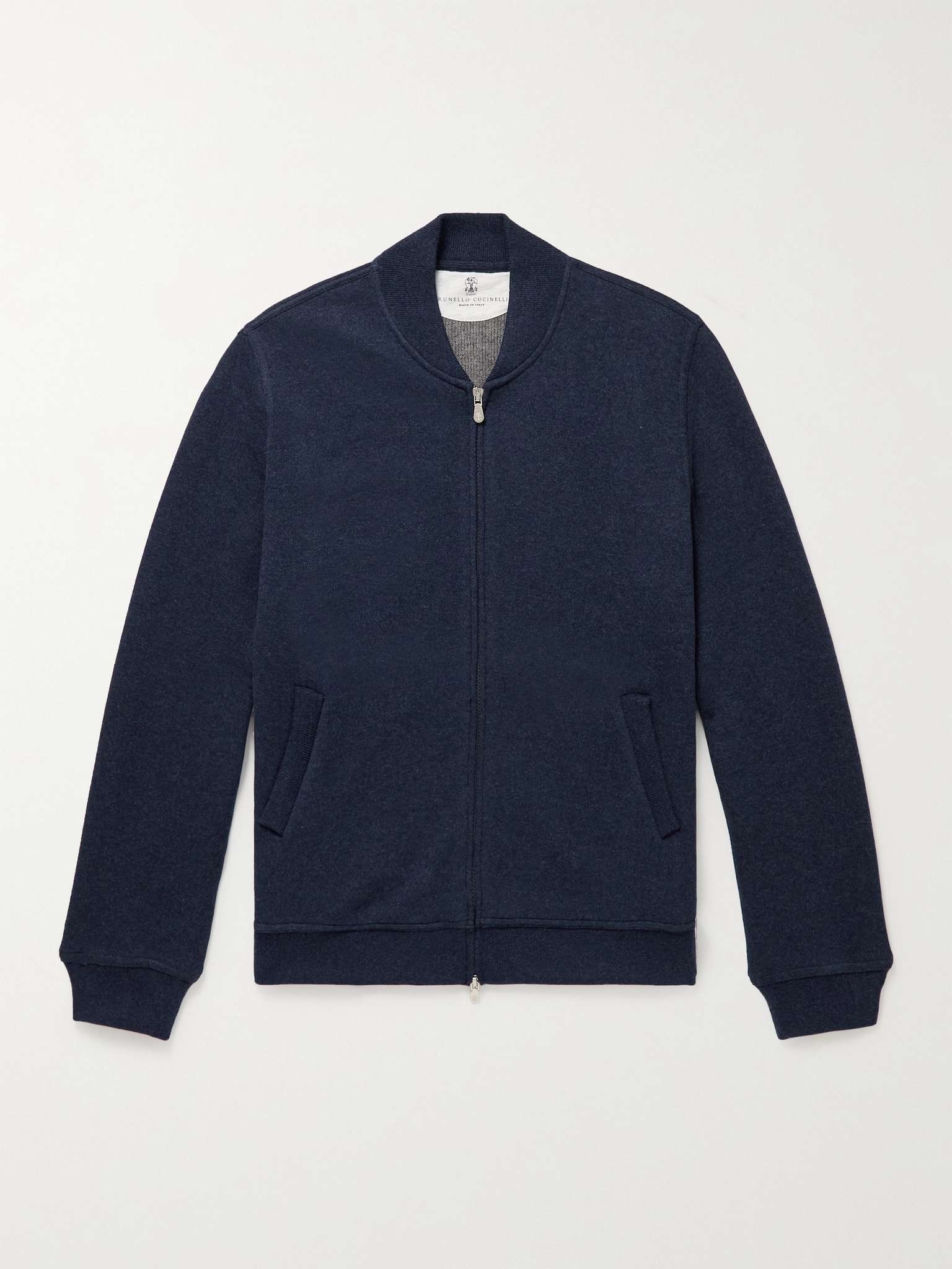 Virgin Wool-Blend Bomber Jacket - 1