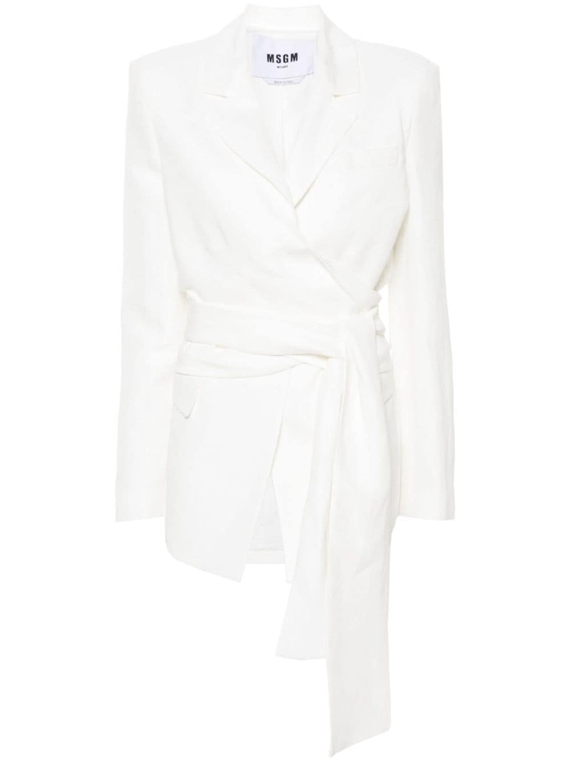 bow-detail blazer 1
