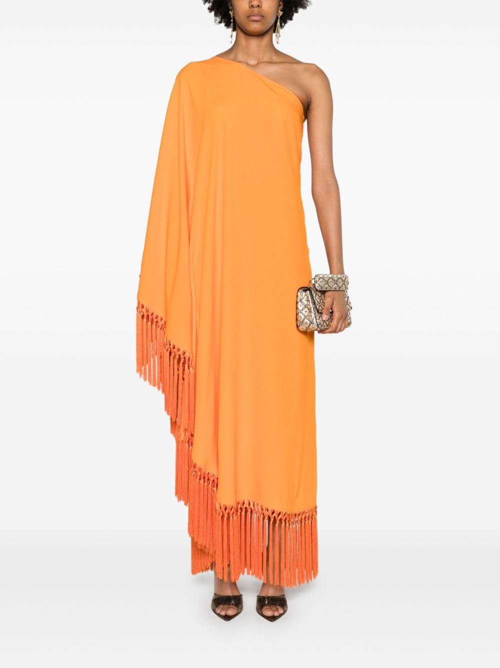 Taller Marmo Pre - TALLER MARMO PRE One-Shoulder Fringed Dress - 5