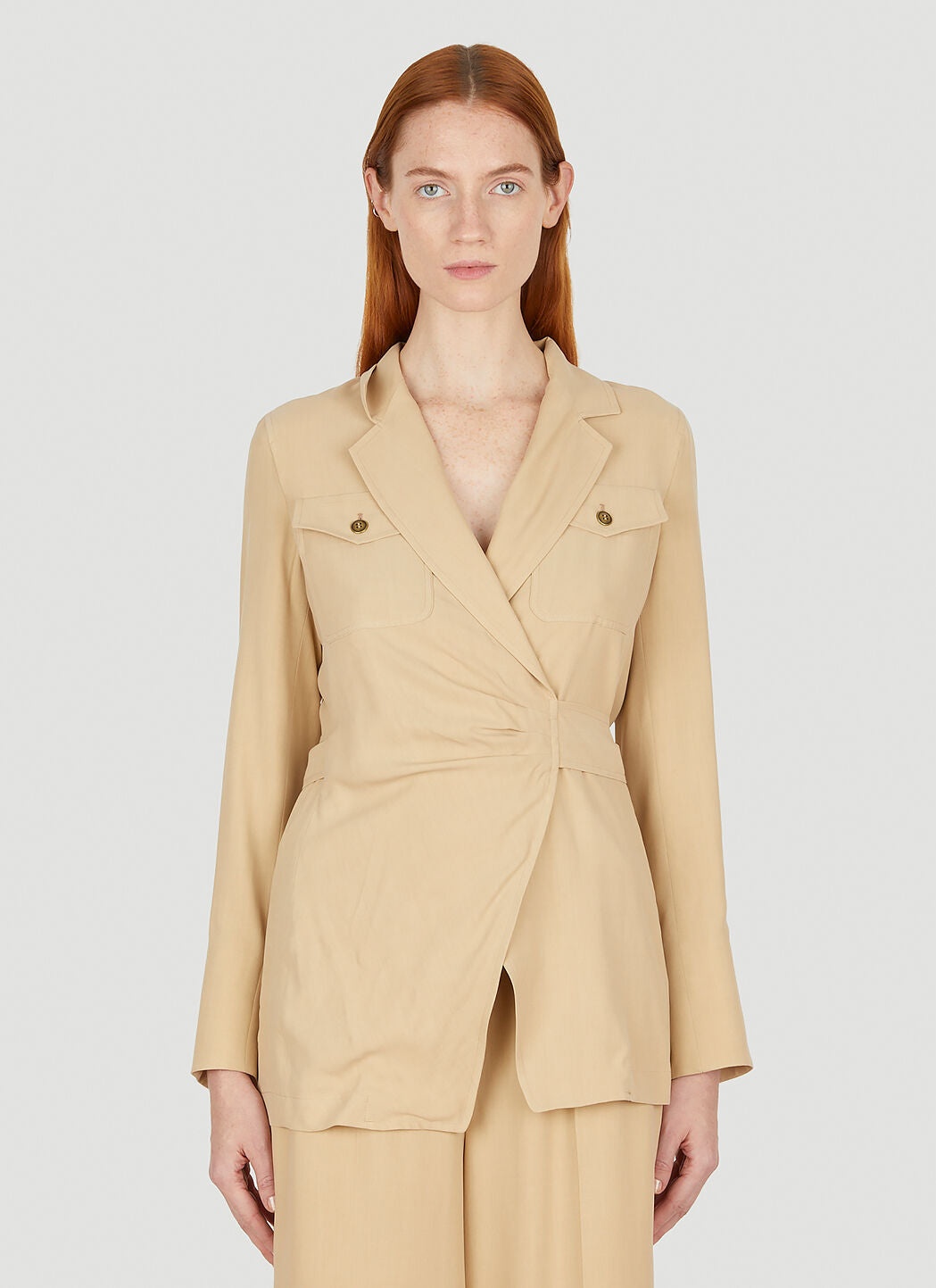 MAX MARA｜JACKETS (FLEUR (10410232 017 / 10410232600 017 Max Mara Max Mara Women Fleur Wrap Front Blazer | luosophy