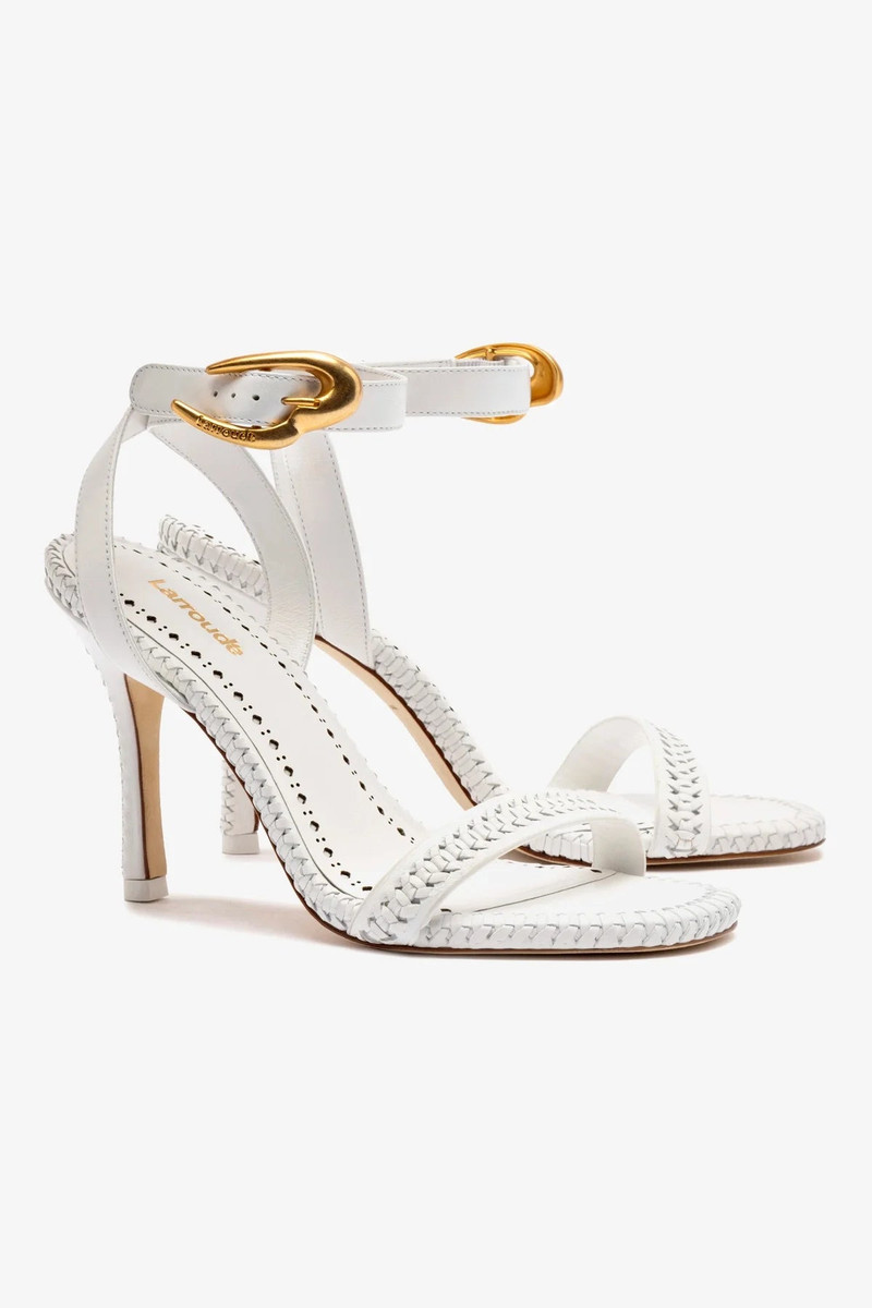 Verona Sandal In White Leather 3