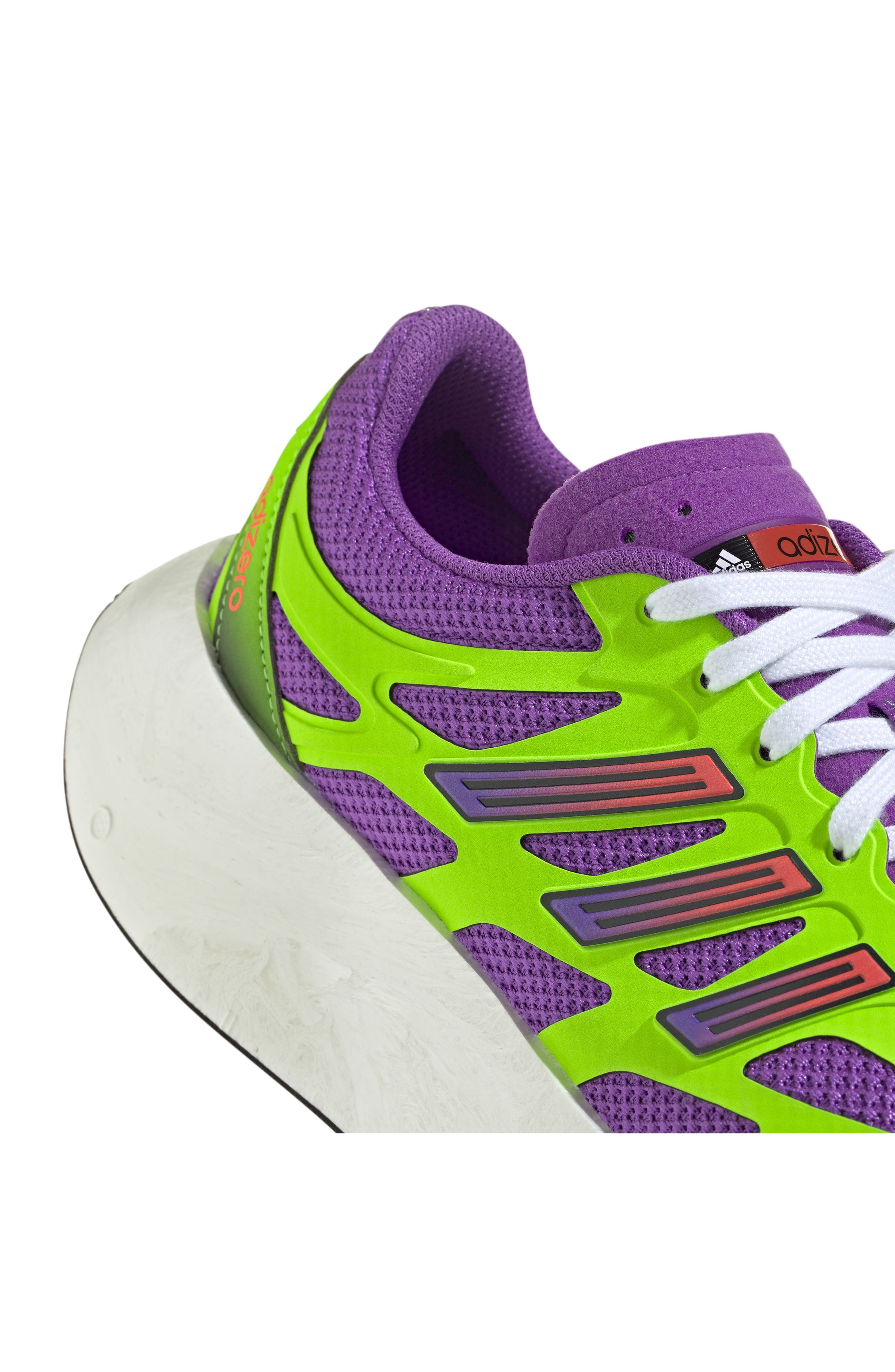 adidas Adizero Aruku Sneaker in Purple/Solar Green/Silver at Nordstrom - 7