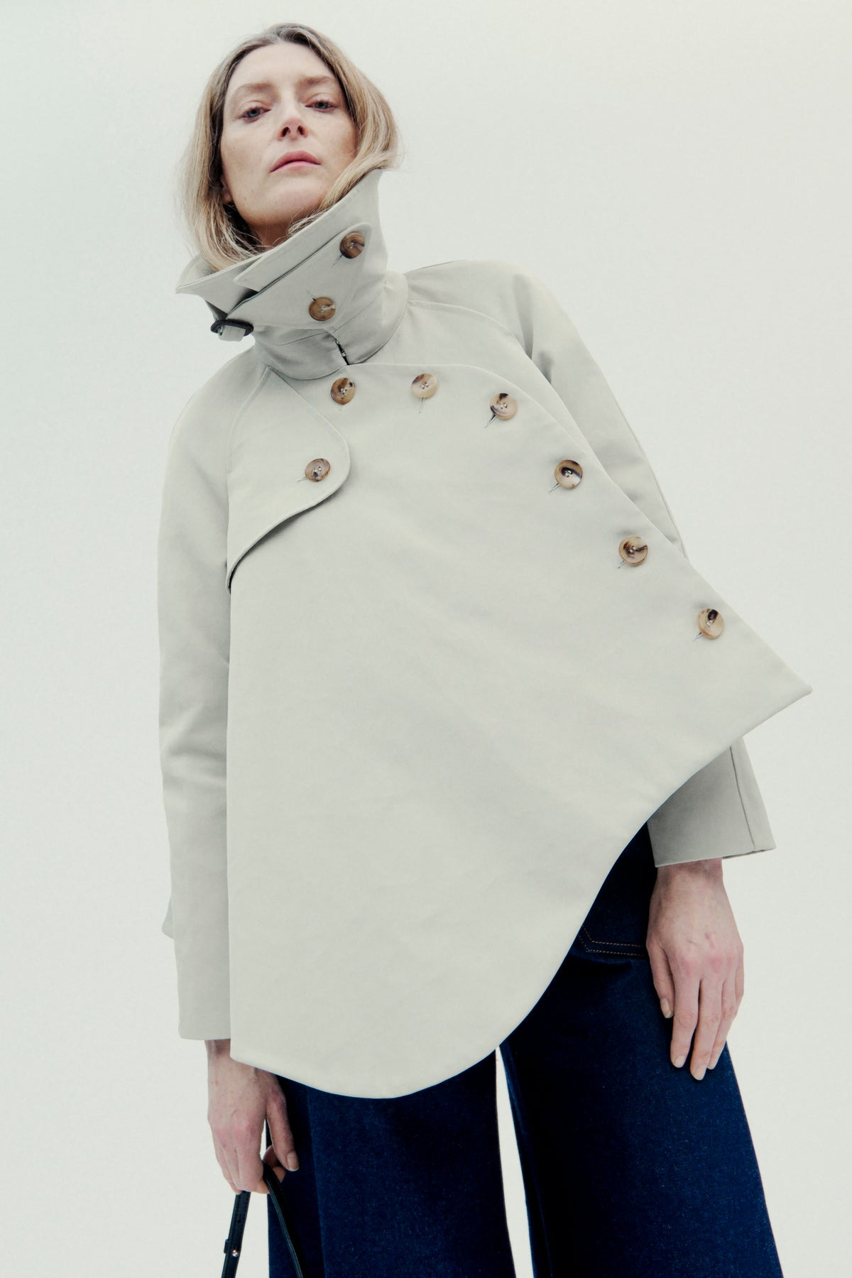 GABERDINE TRENCH JACKET LIGHT KHAKI - 3