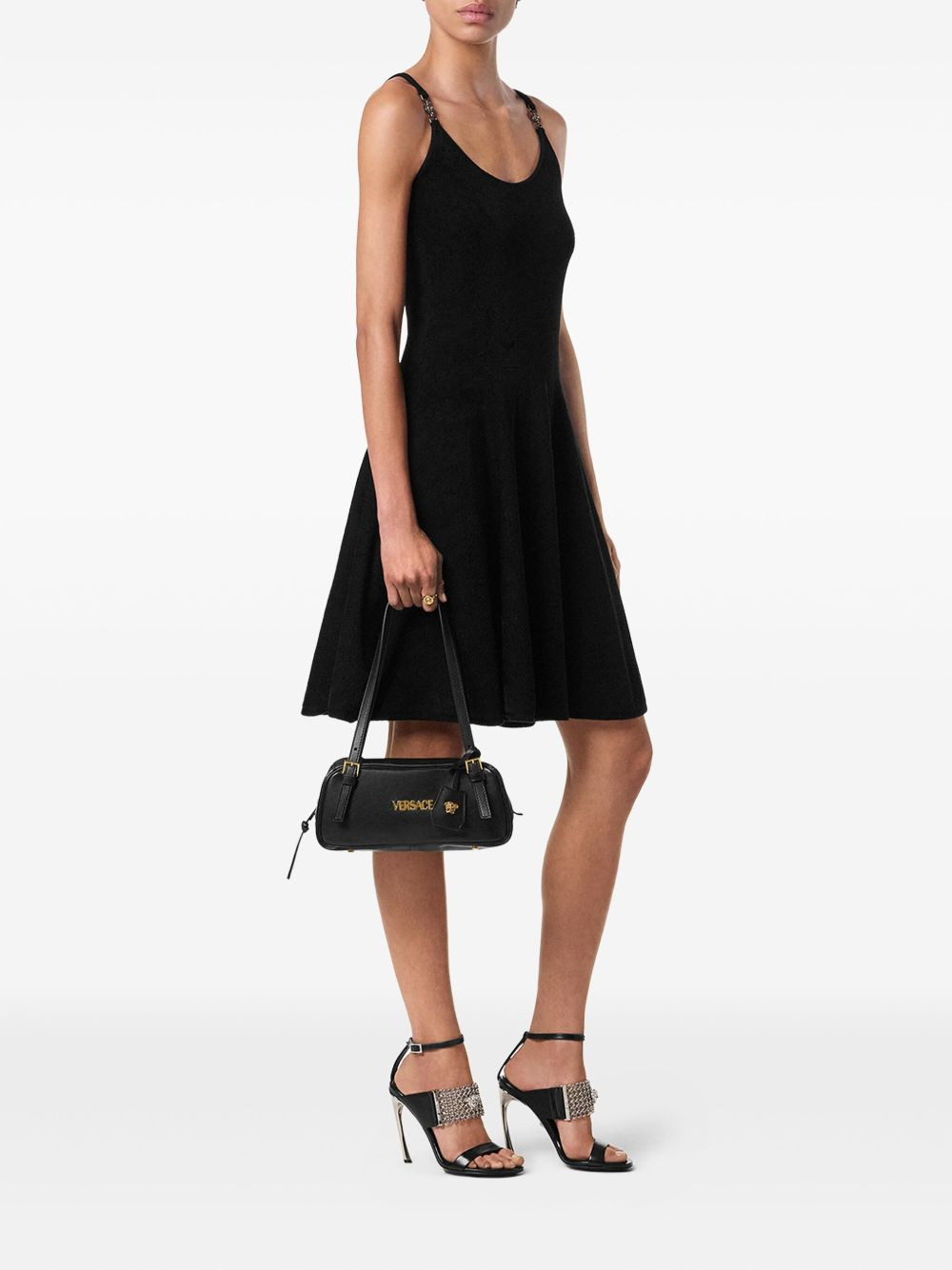 embellished scoop-neck mini dress - 2