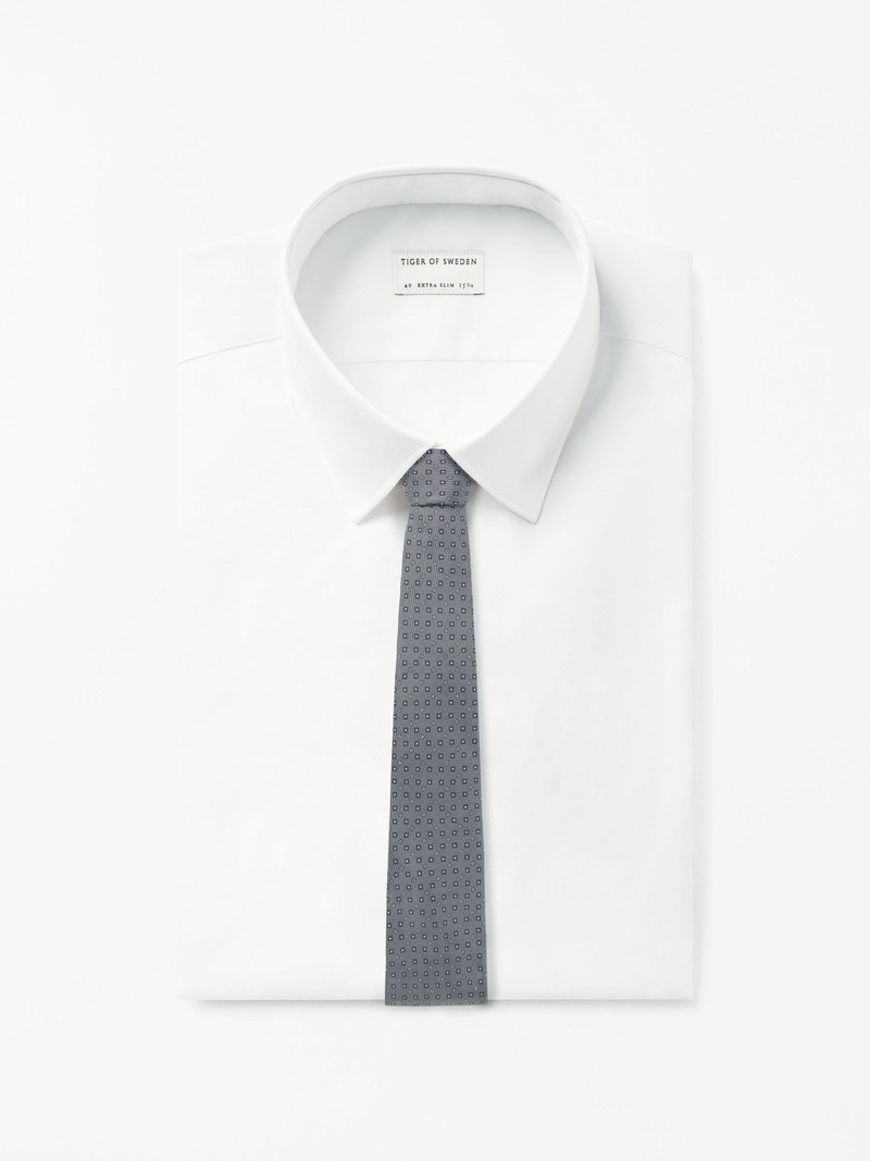 TIGER OF SWEDEN Septa Silk Panama Design Tie outlook
