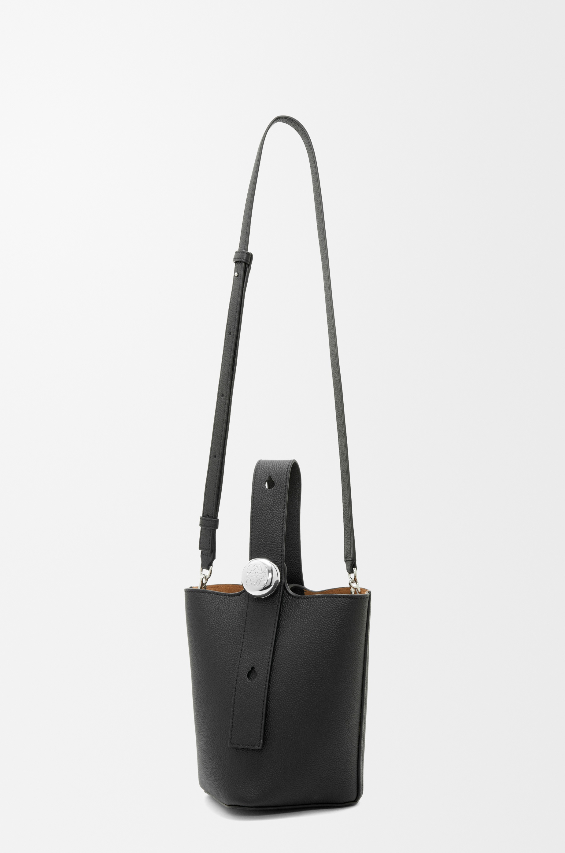 Mini Pebble Bucket bag in soft grained calfskin - 6