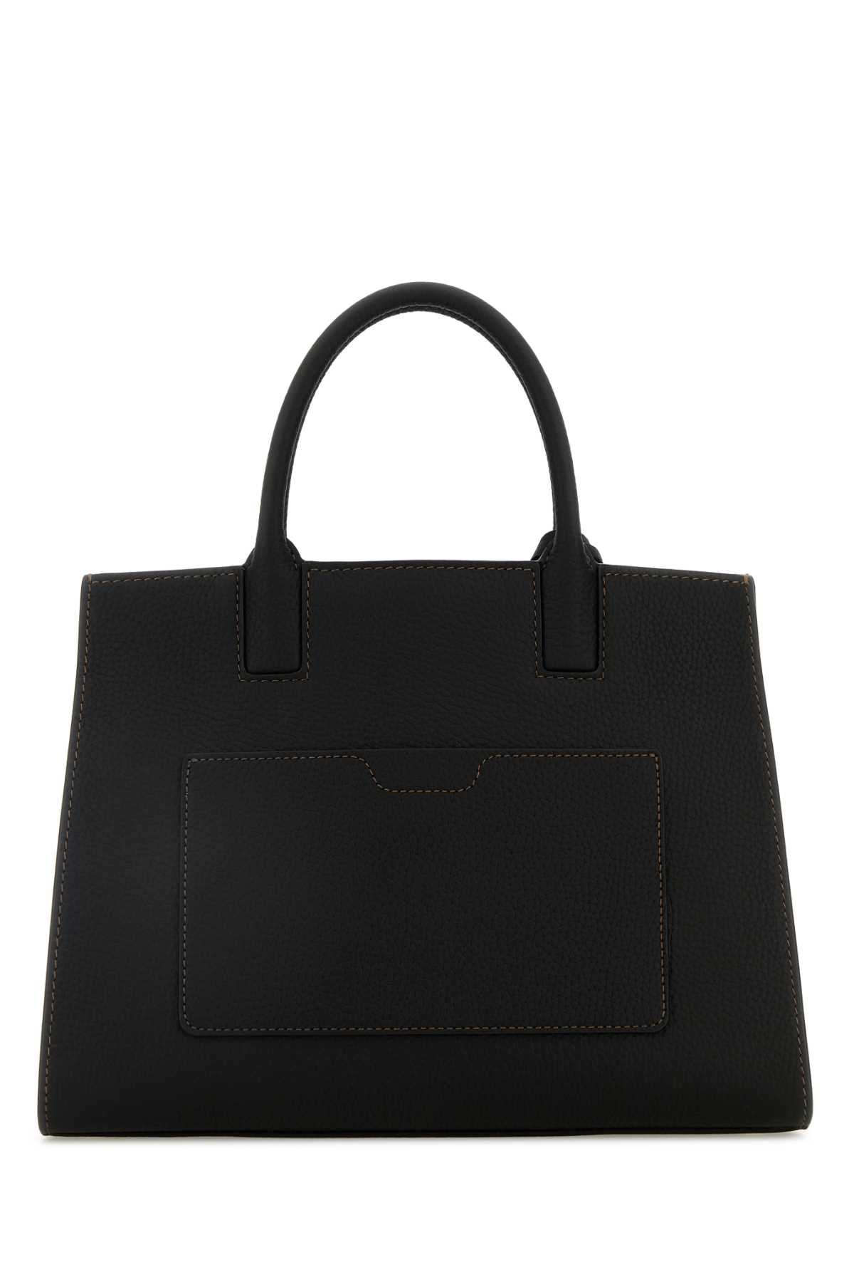 Burberry Women Black Leather Shopping Bag - 3