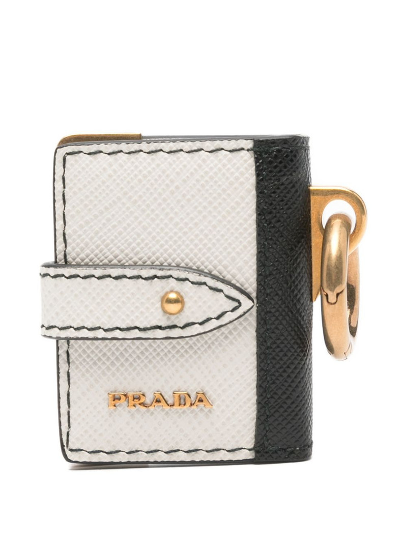 Saffiano leather luggage tag 1