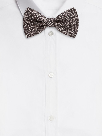 Dolce & Gabbana printed silk bow tie outlook
