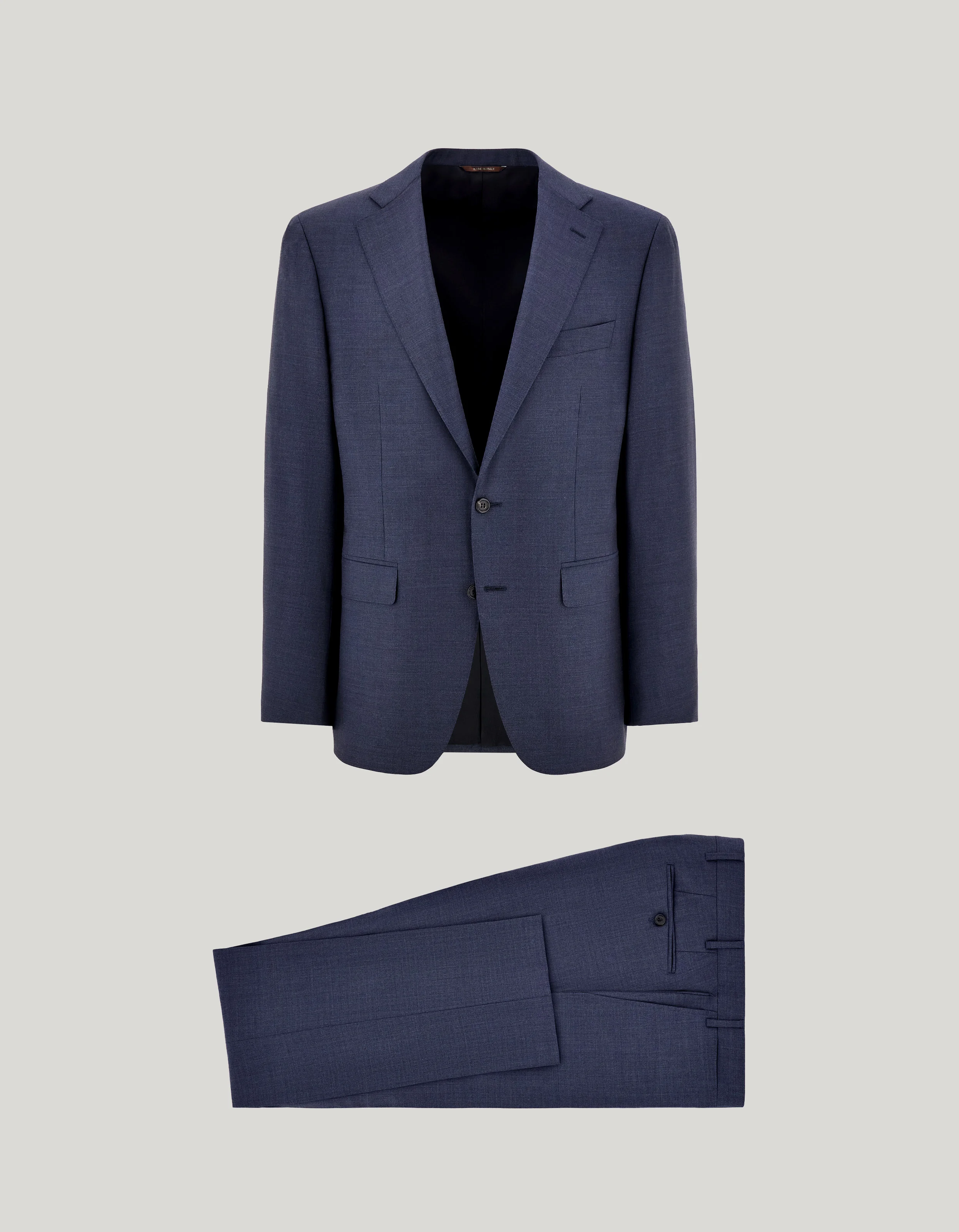 BLUE CANALI IMPECCABILE WOOL SINGLE-BREASTED MODERN-FIT SUIT - 1