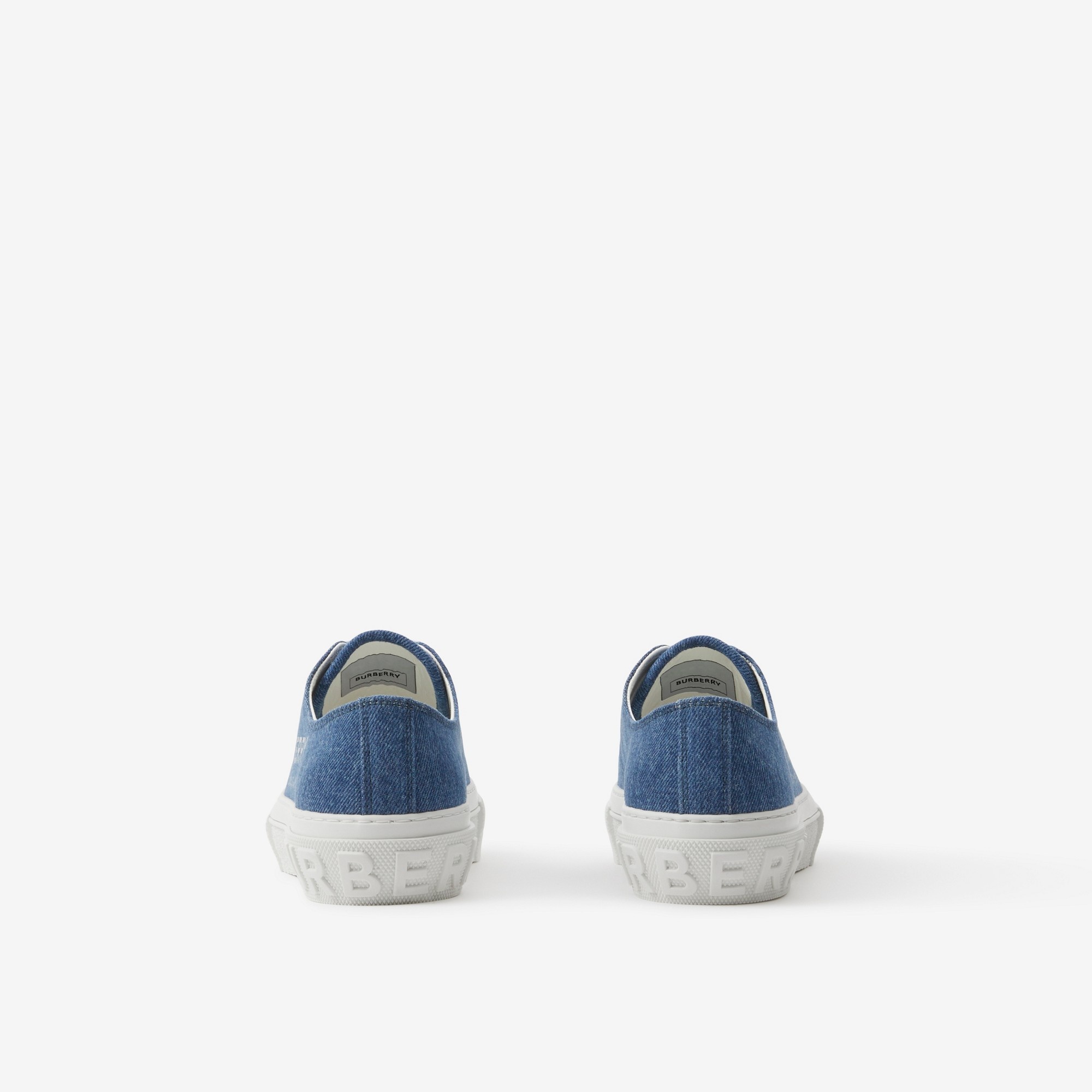Logo Print Denim Sneakers - 3