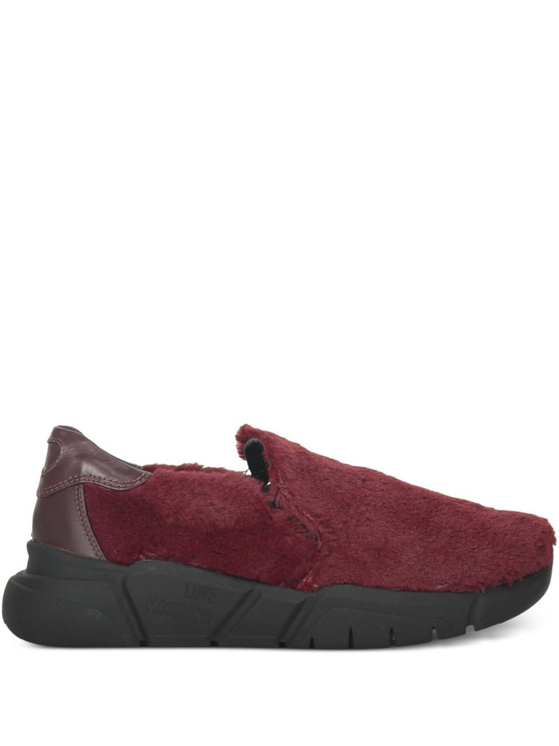 faux-fur slip-on sneakers 1