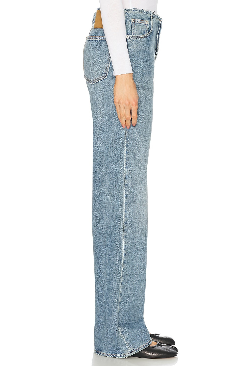Korea Waistband Straight Leg Jeans - 3