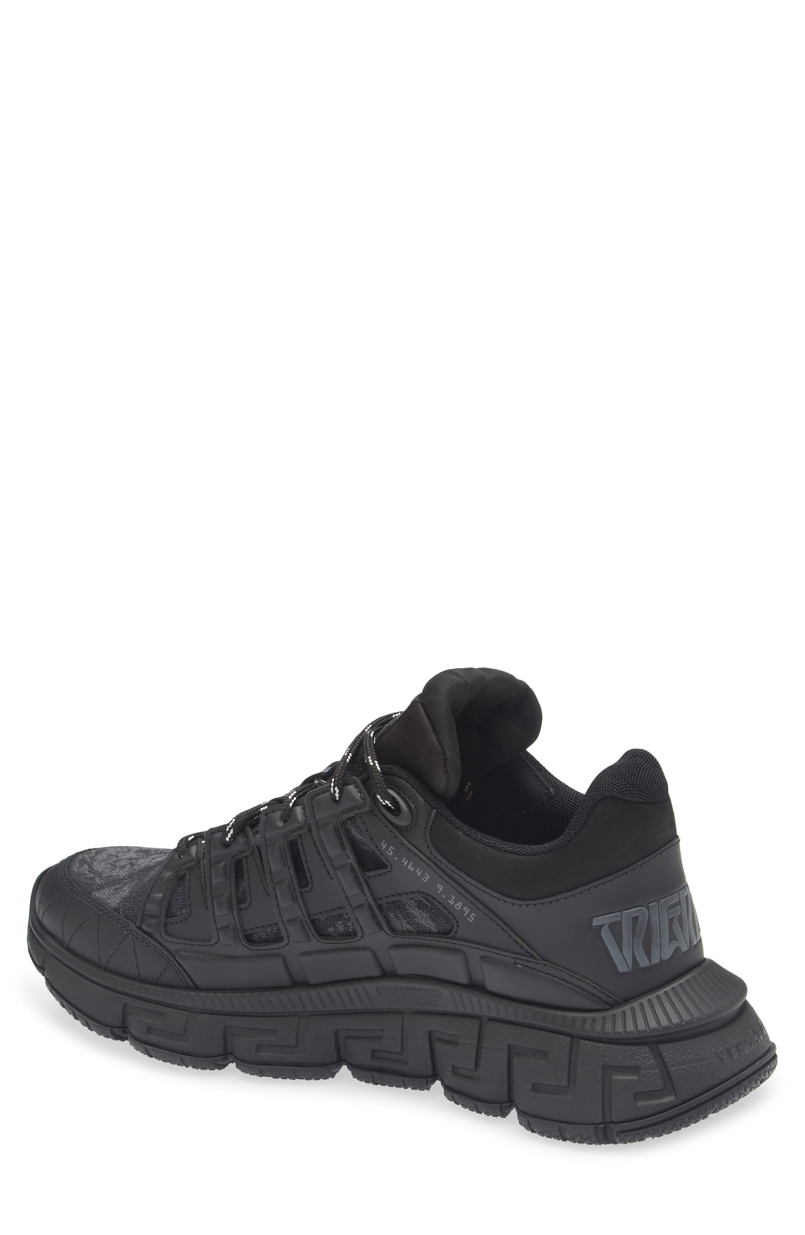 Versace Trigreca Low Top Sneaker in Black Anthracite at Nordstrom - 2