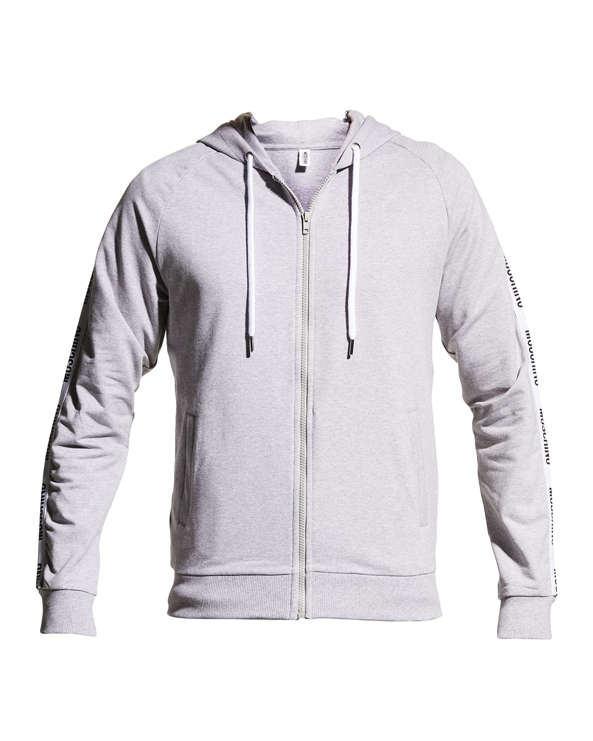 Men's Logo-Tape Zip Hoodie - 1