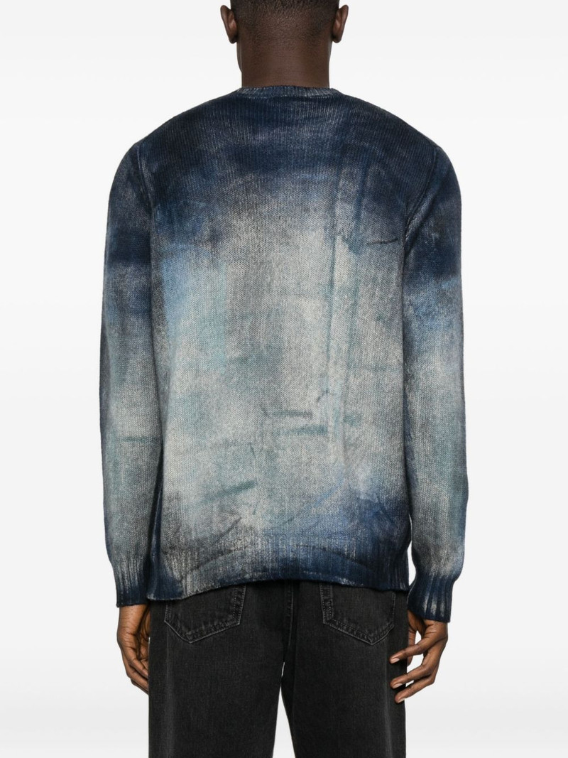 ombre-print crew-neck sweater 4