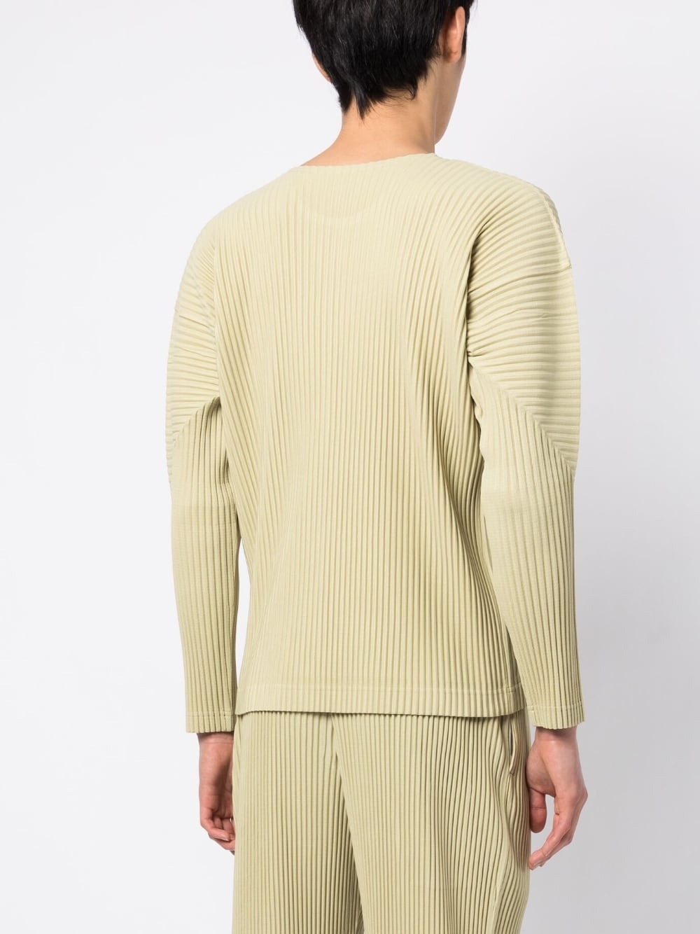 fully-pleated long-sleeved top - 4