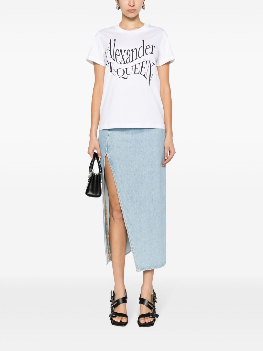logo-print cotton T-shirt - 2