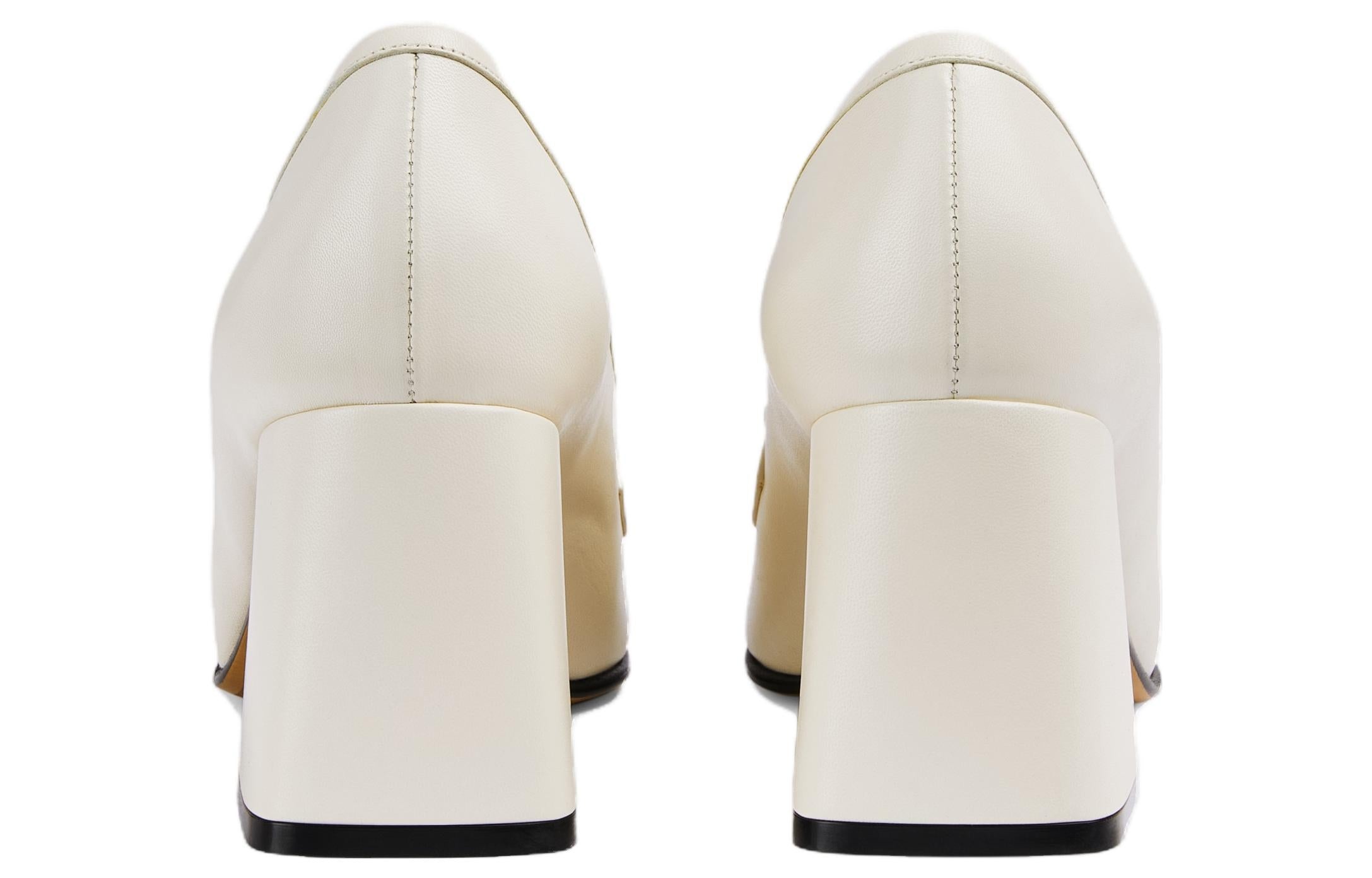 (WMNS) Gucci Horsebit Pump 'Off White Leather' 757753-AACE8-9022 - 4