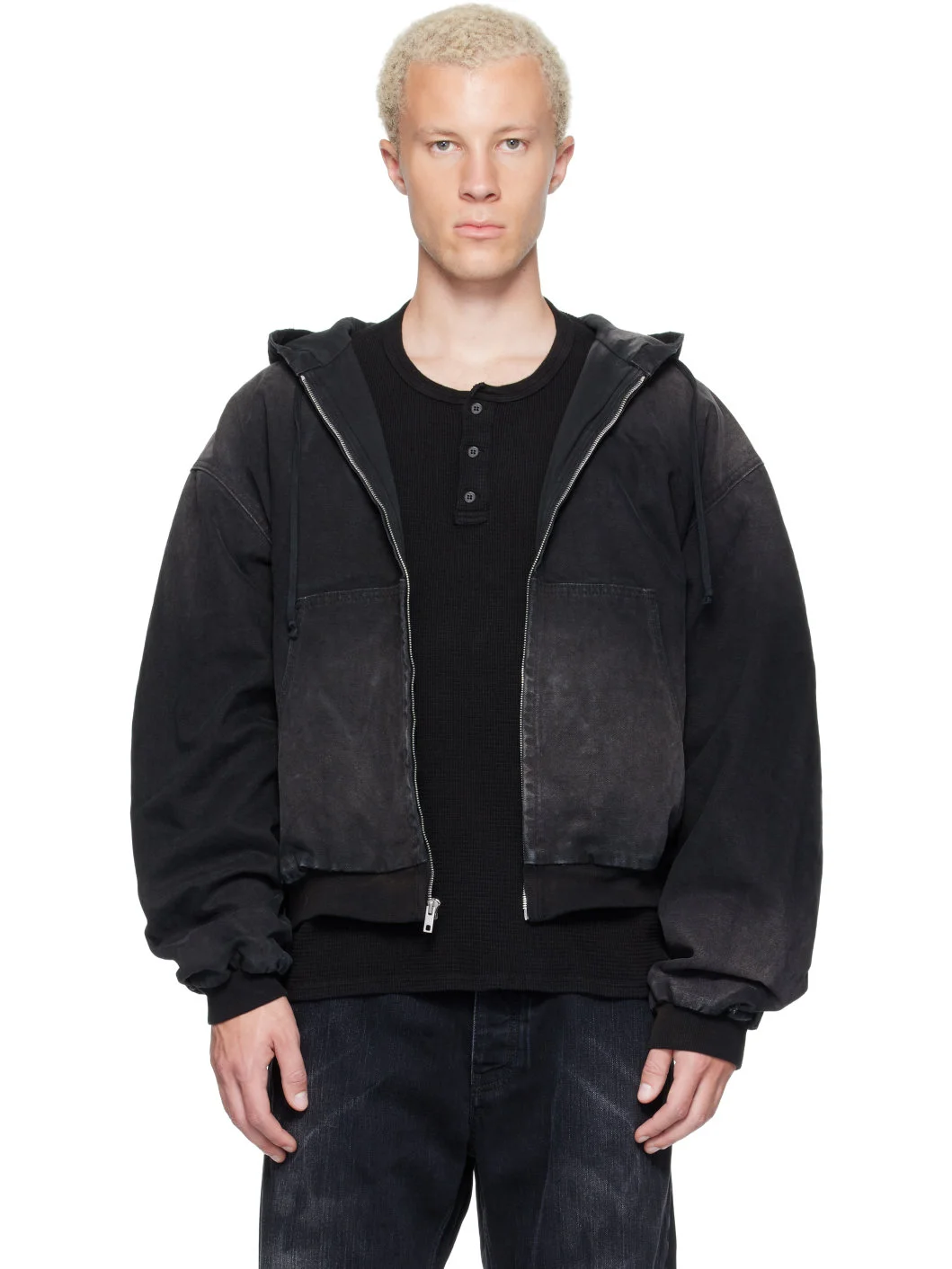Black Underground Canvas Jacket - 1