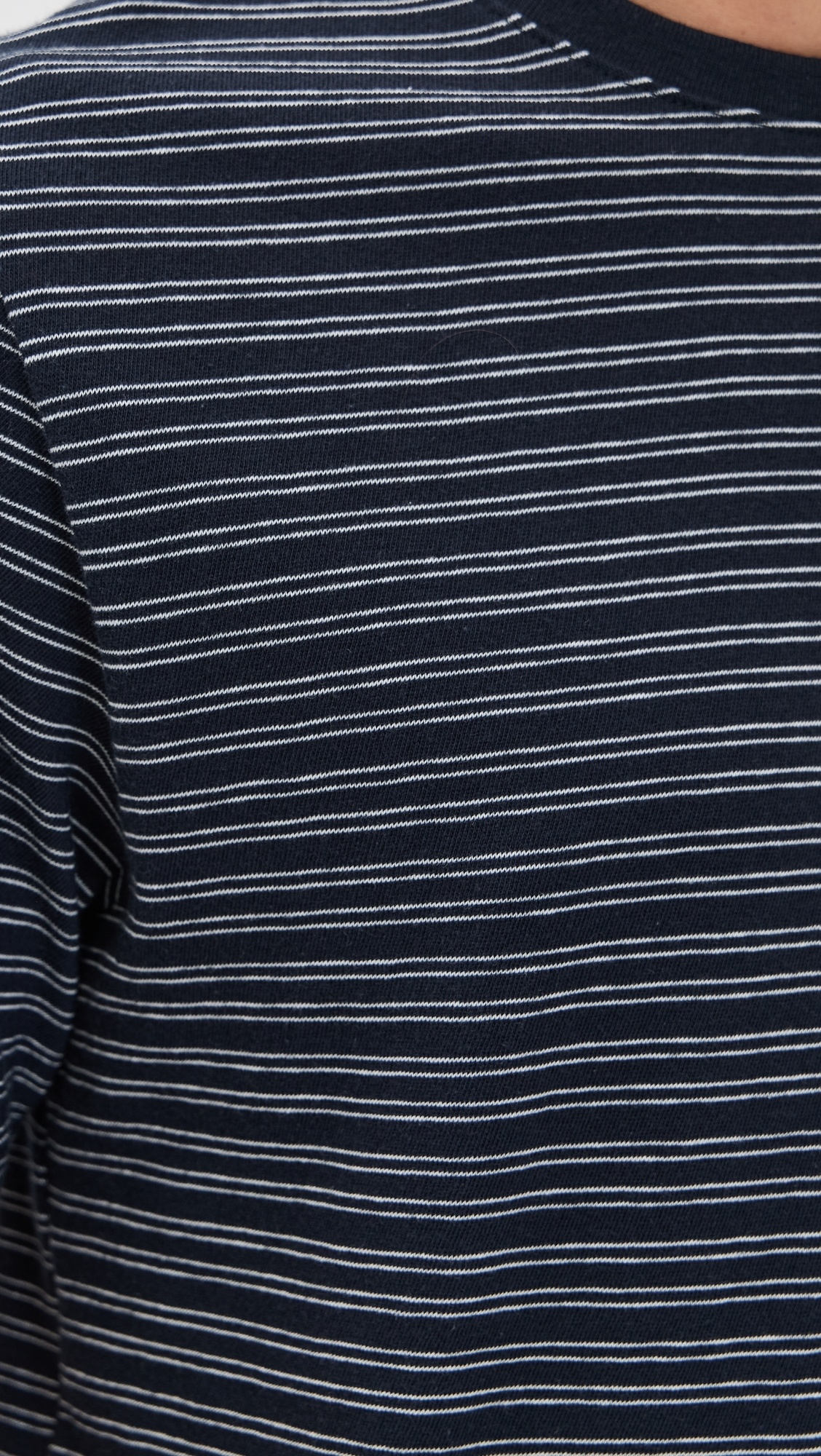Stripe Loose Knit Crew Tee - 5