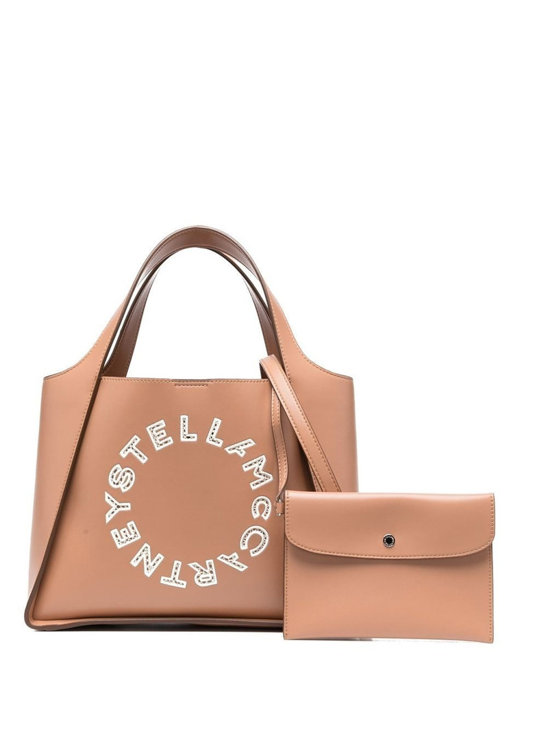 embroidered-logo tote bag 1