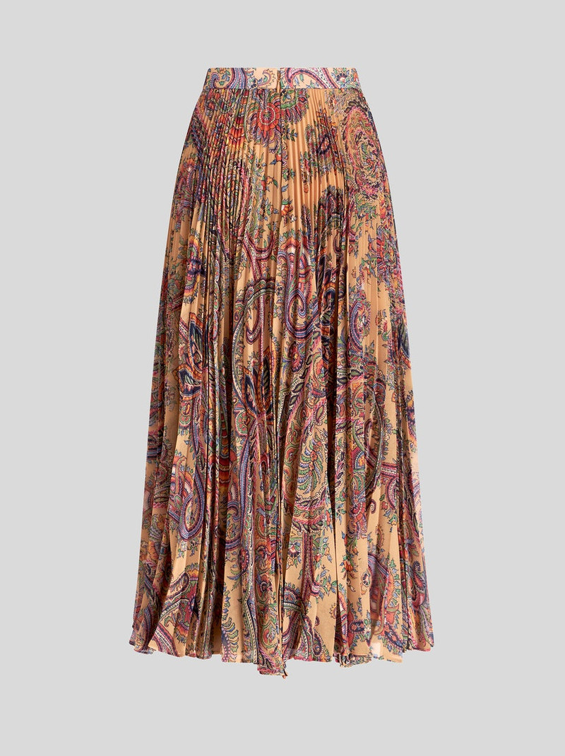 PLEATED GEORGETTE MIDI SKIRT 5