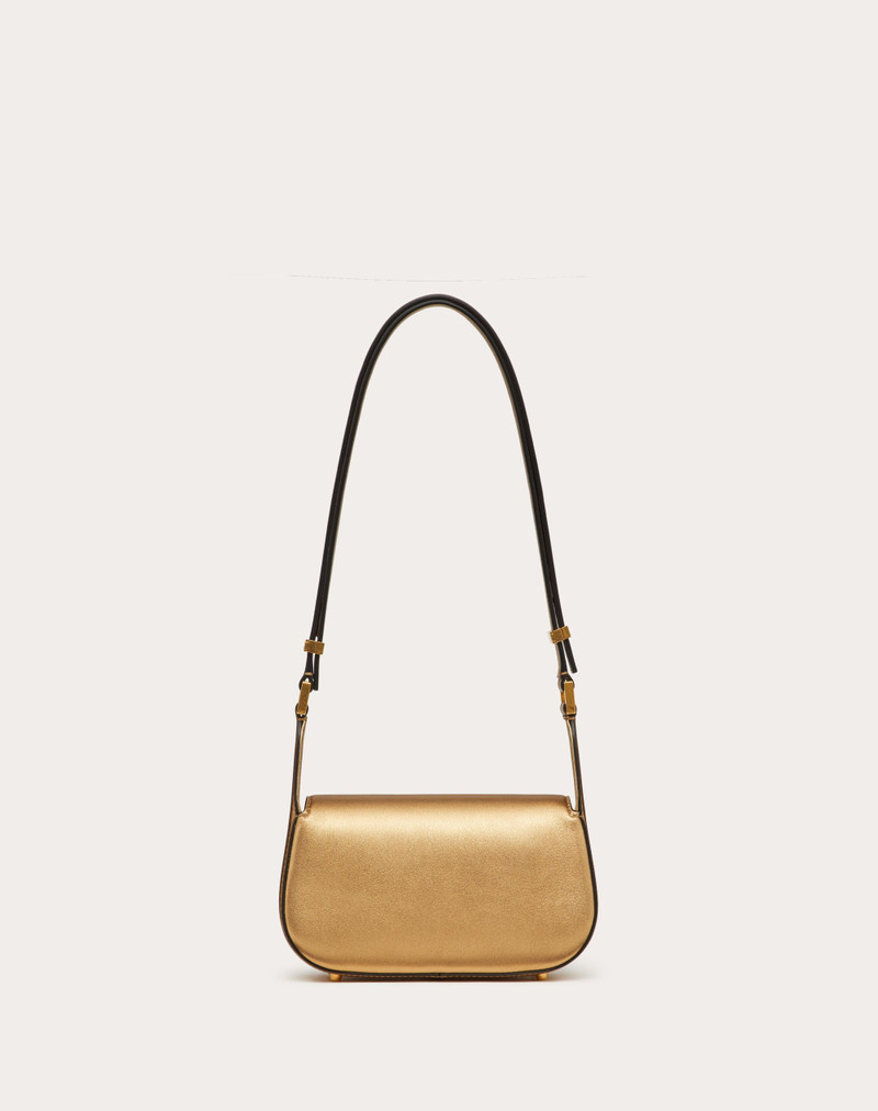VLOGO CHAIN SMALL LAMINATED NAPPA SHOULDER BAG 3